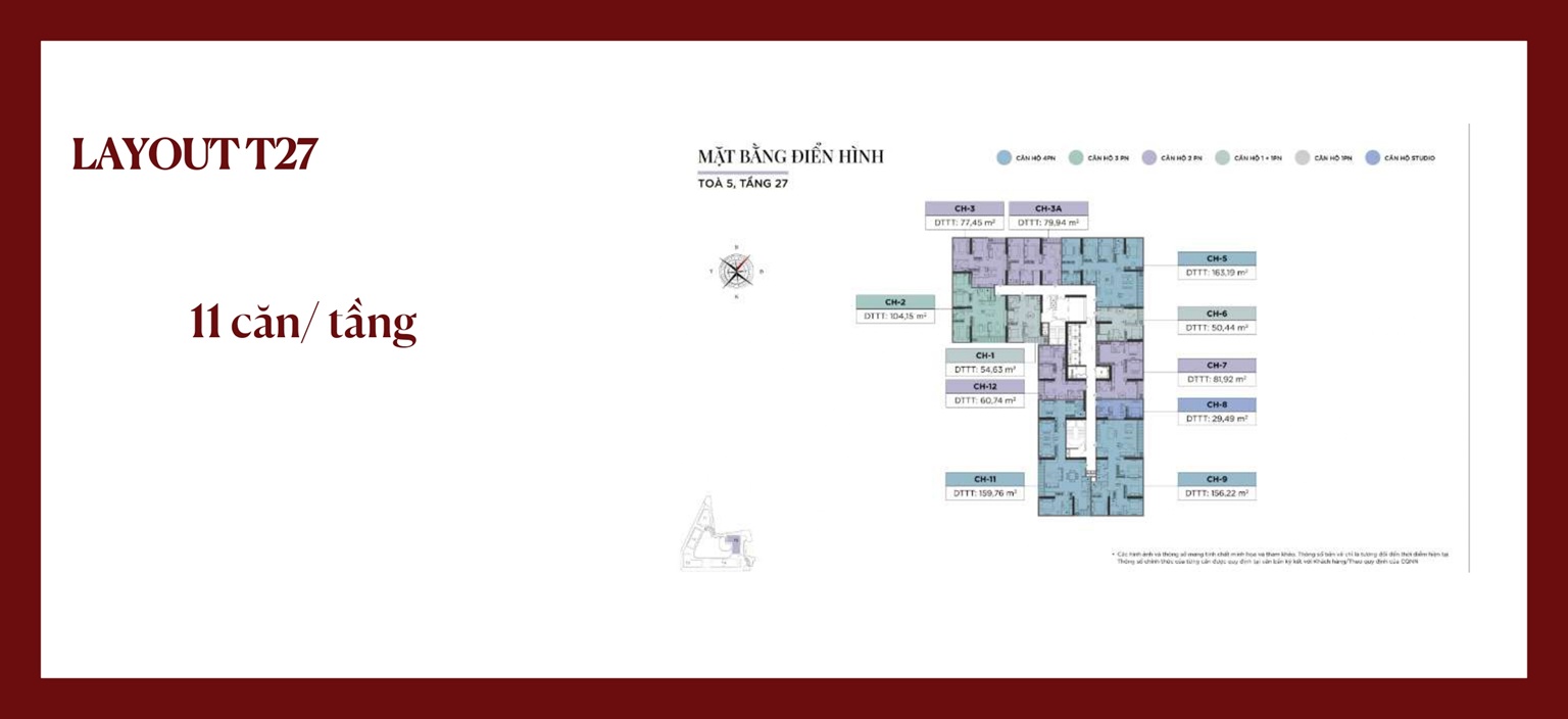 Mặt bằng Sun Feliza Suite Cầu Giấy