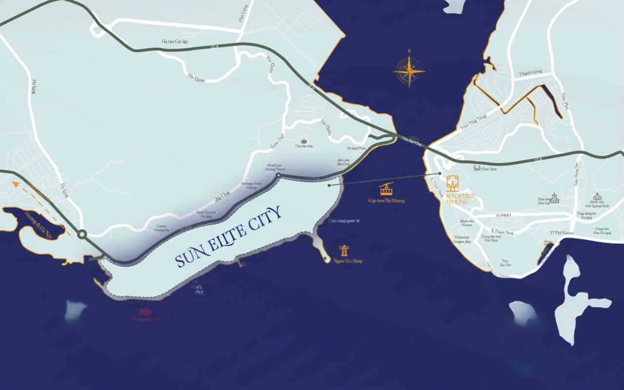Vị trí Sun Elite City Bãi Cháy
