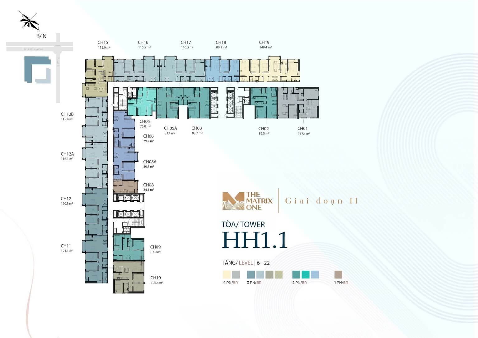 Mặt bằng The Matrix Premium