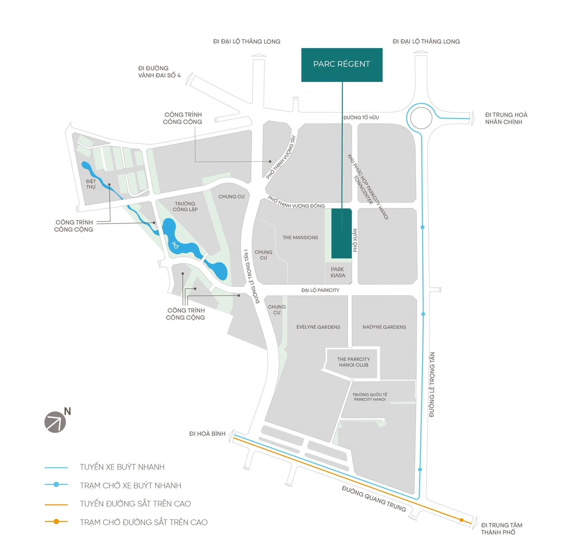 Vị trí Parc Regent Hà Đông