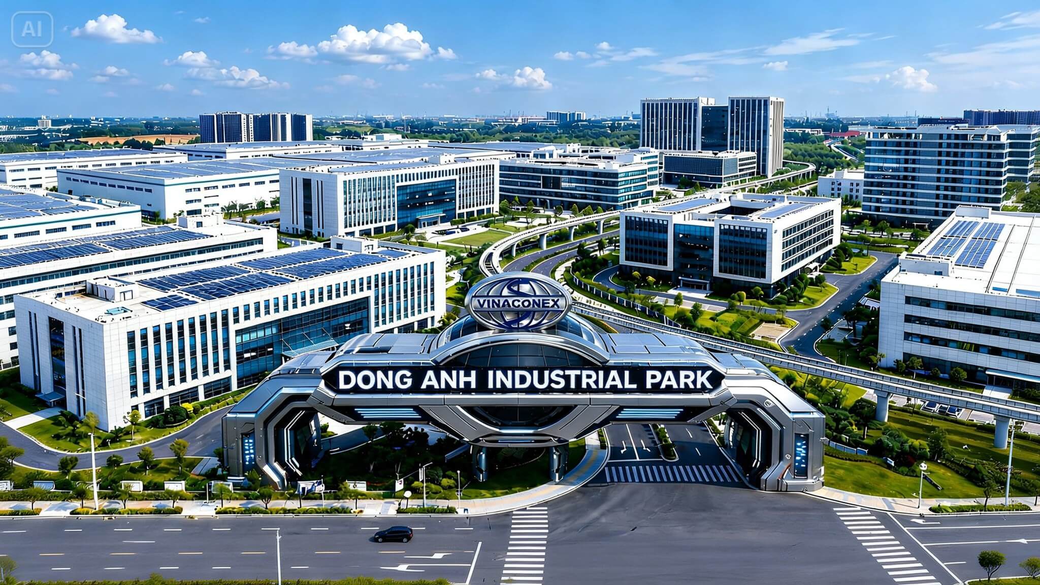 Phối cảnh Khu công nghiệp Đông Anh