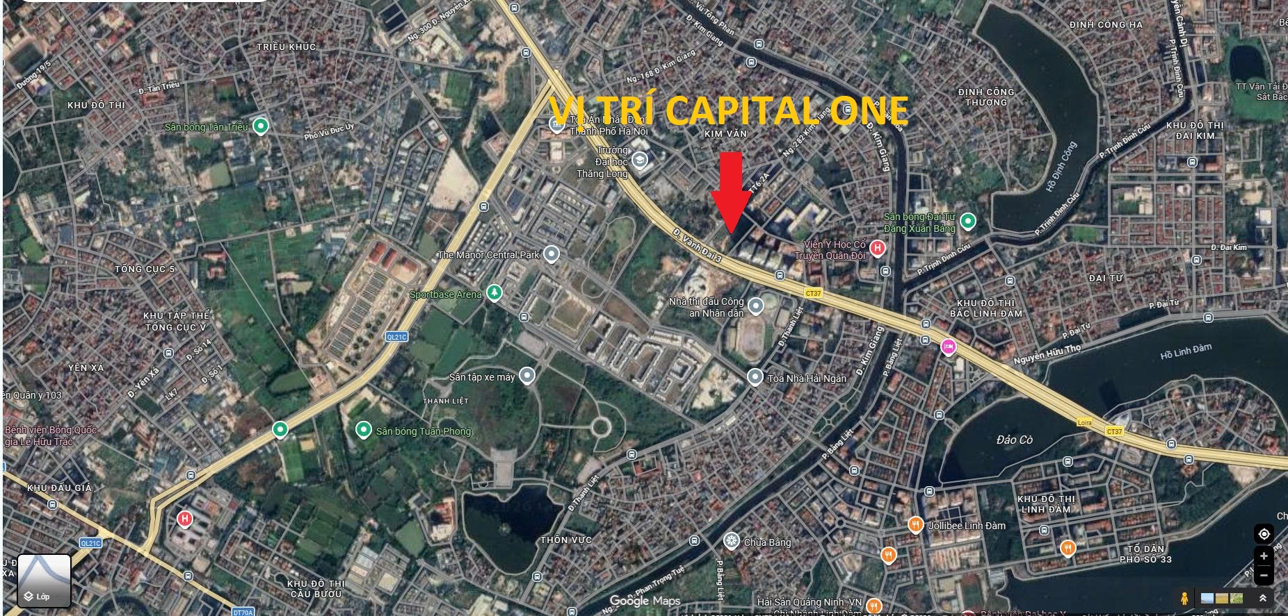 Vị trí Vinaconex Capital One