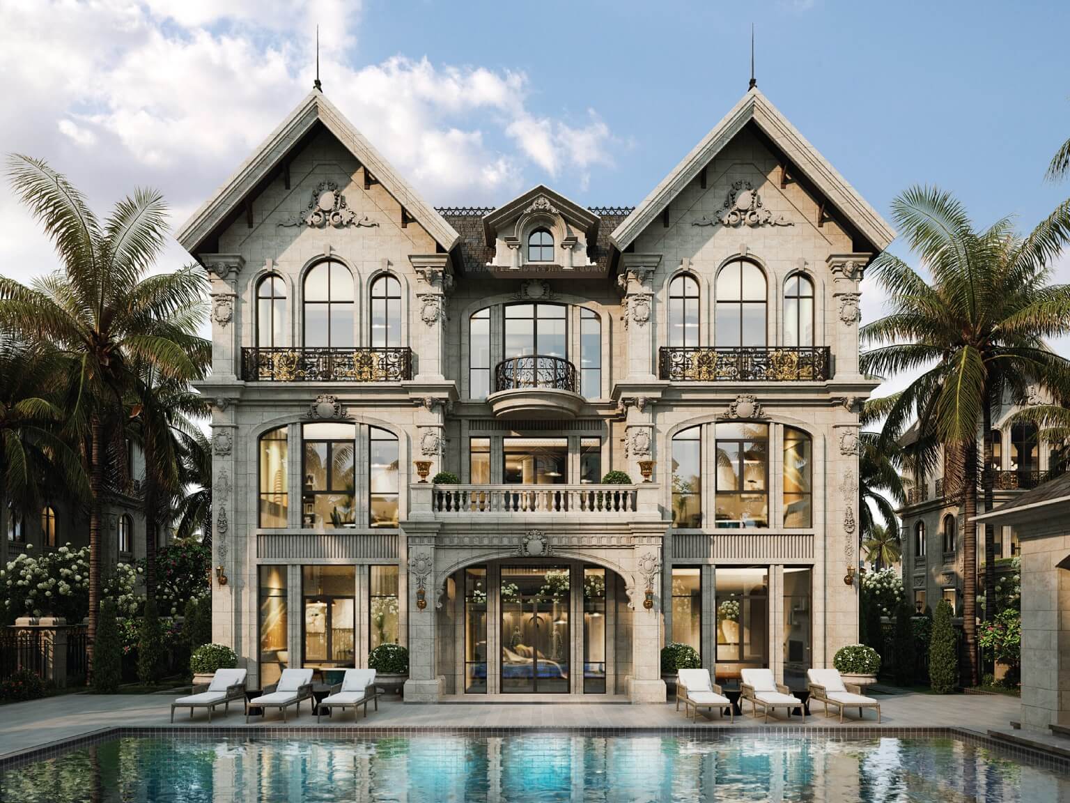 Thiết kế biệt thự mang đậm chất Pháp cổ