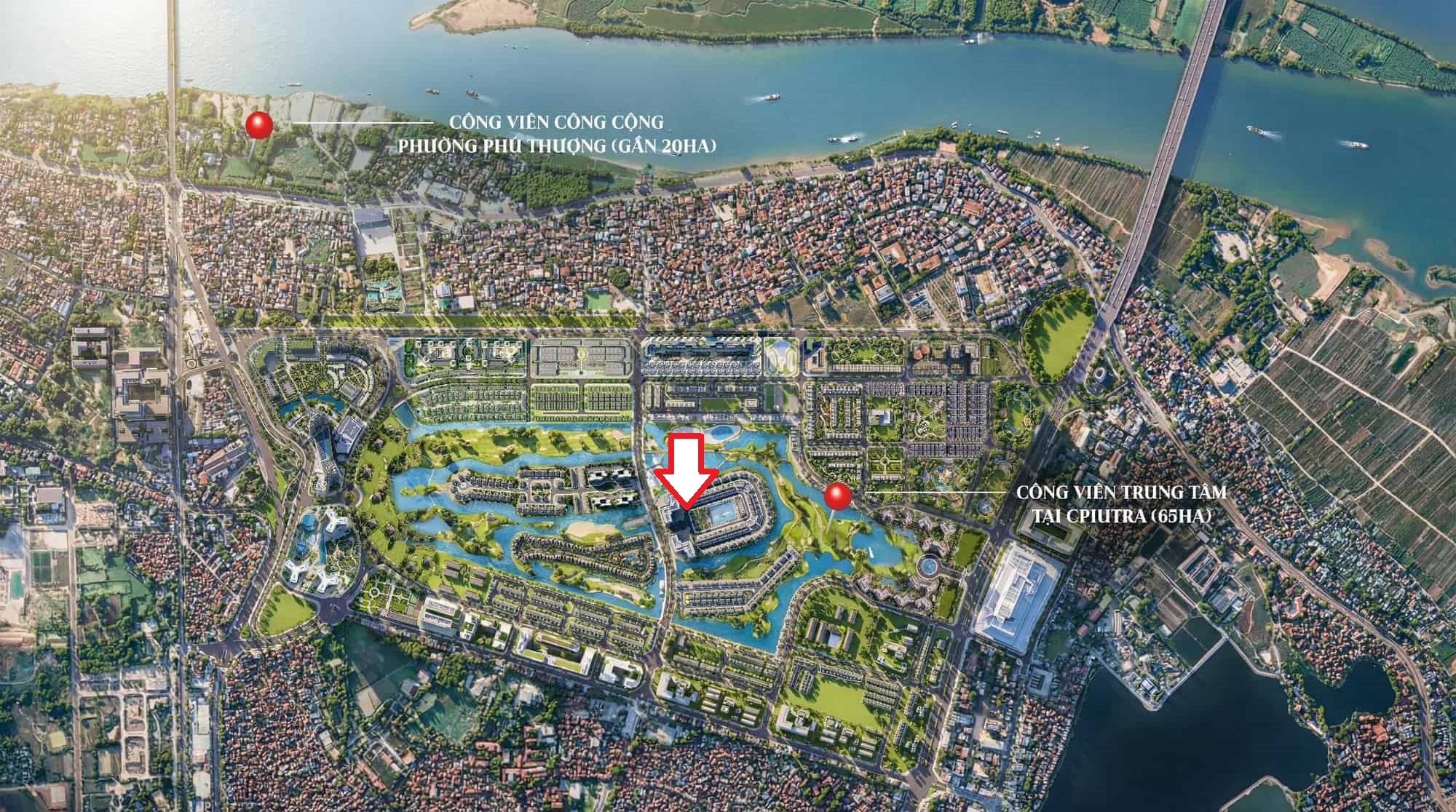Maison Privée nằm tại trung tâm khu đô thị Ciputra