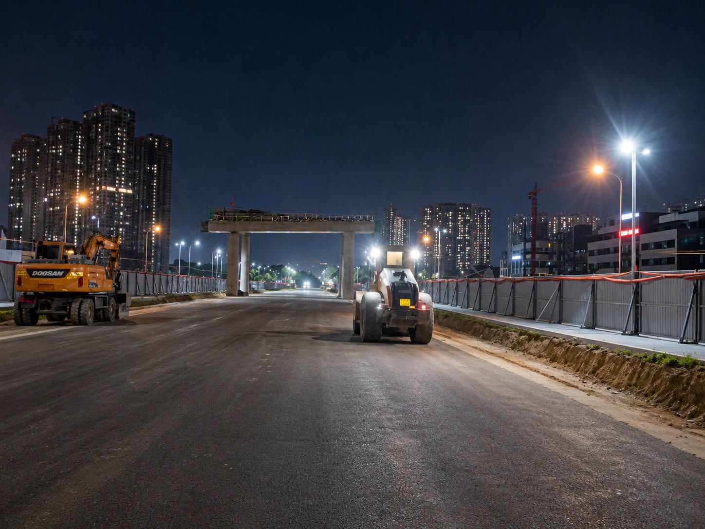 Tiến độ thi công cập nhật tháng 7/2026 nút giao vành đai 3.5