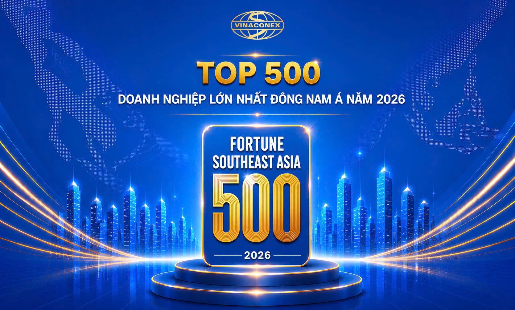 Vinaconex thăng hạng trong Top 500 doanh nghiệp lớn