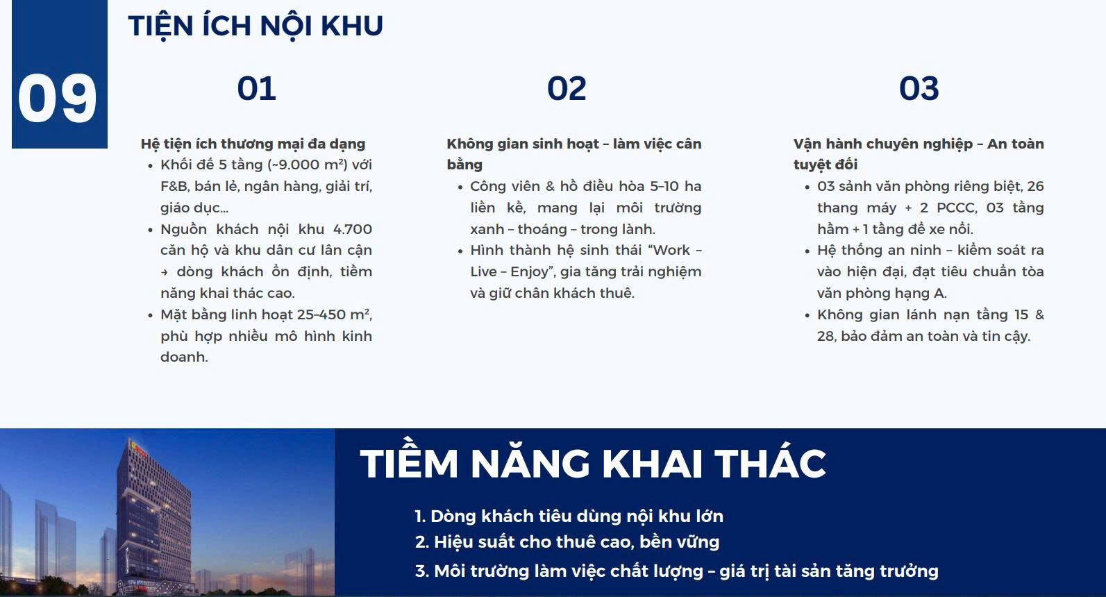 Bàn giao cơ bản tại dự án sàn văn phòng Rox Tower Goldmark City