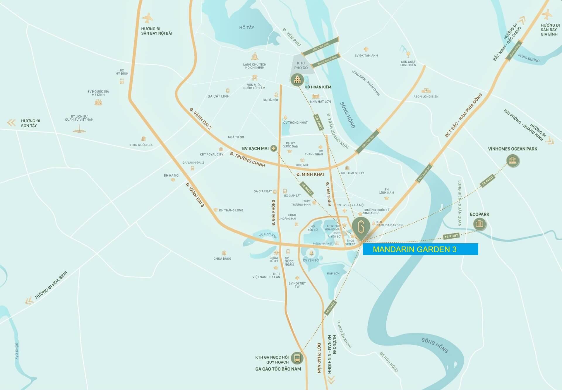 Vị trí đắt giá tại Mandarin Garden 3 Yên Sở