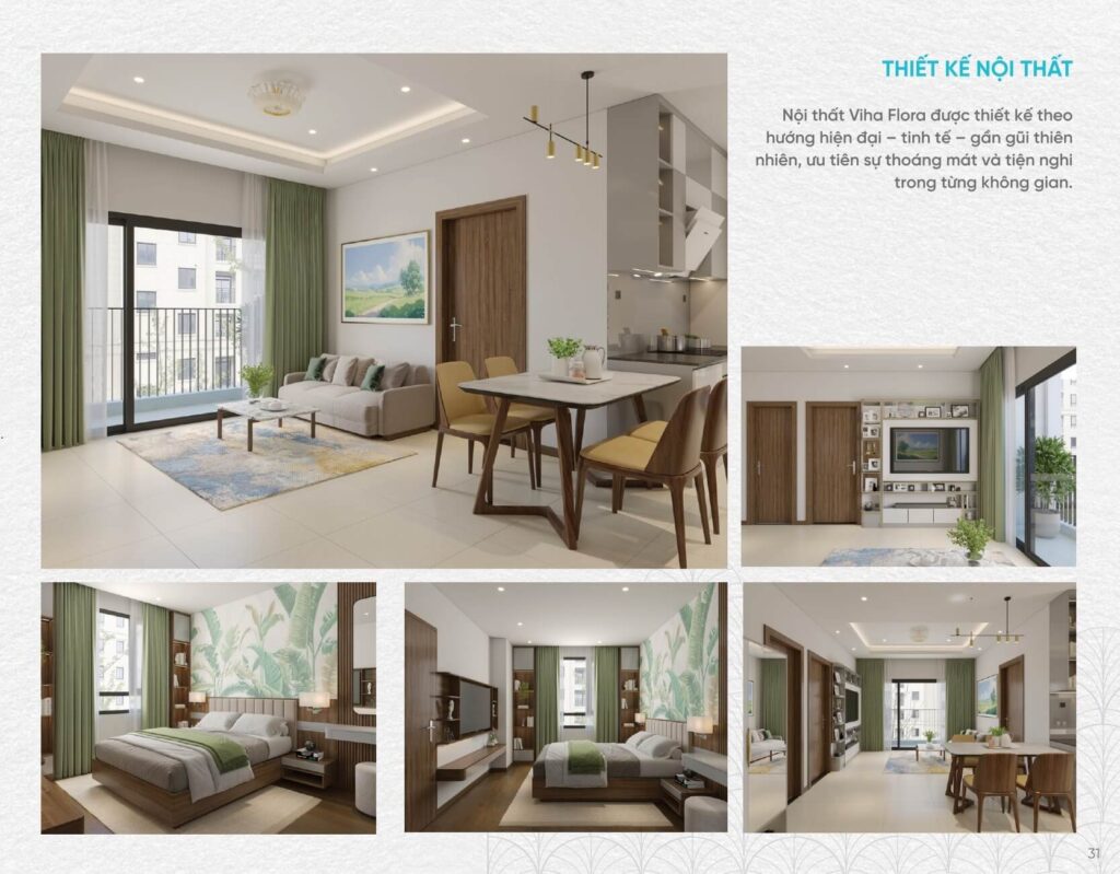 Thiết kế nội thất dự án Viha Flora Yên Sở