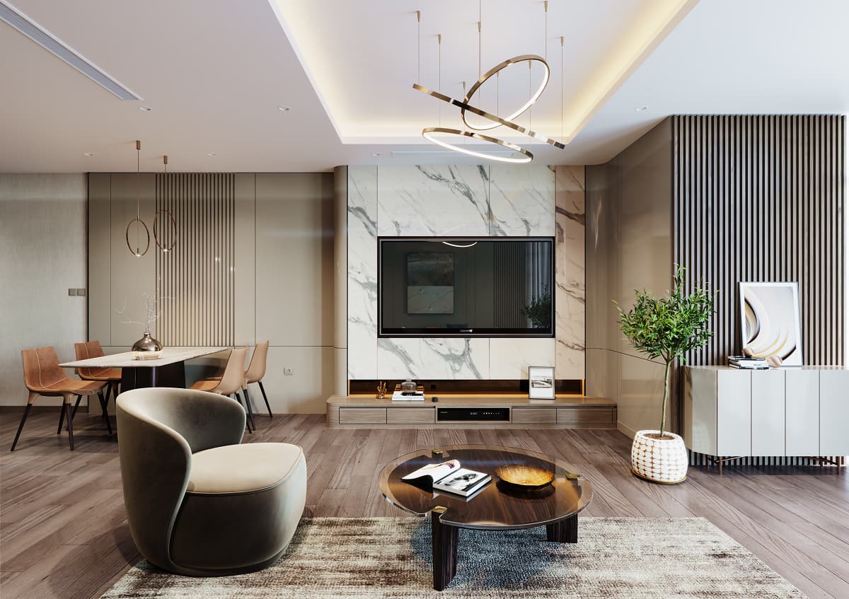Thiết kế nội thất căn hộ dự án The Central Hà Nội 